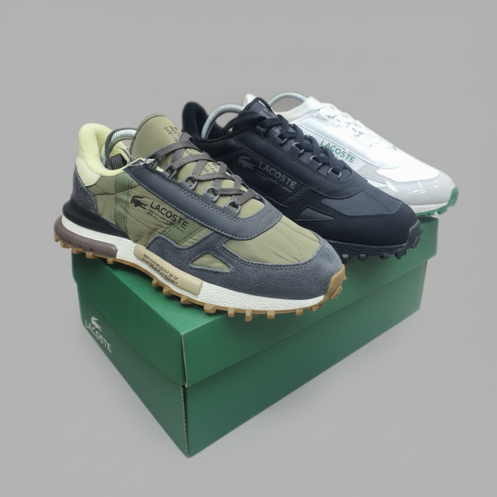 Lacoste sneakers with box - clean background