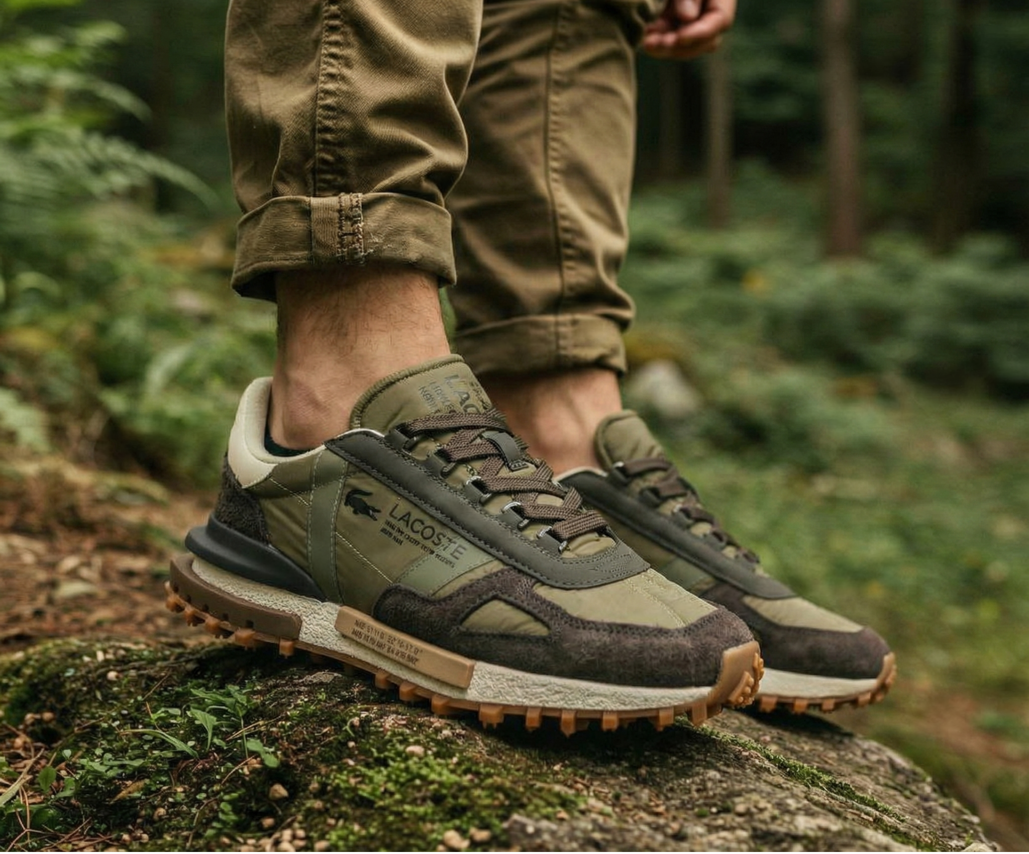 Lacoste🐊 Hunter Green Elite Active Trainers